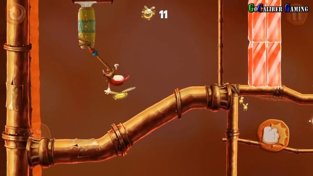 RAYMAN Fiesta Run Android Walkthrough - Part 4 - Level 11-14 PERFECT 100% w/ invaded смотреть онлайн