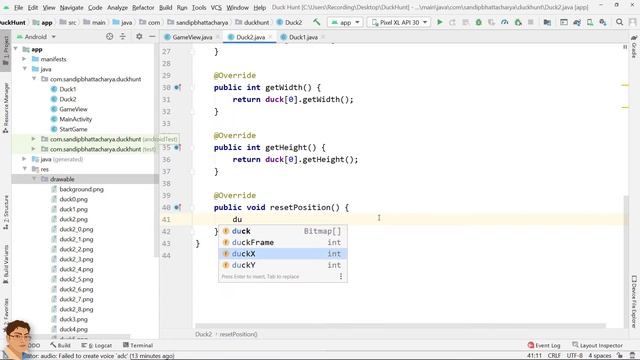 Android Game Development in Android Studio | Duck Hunt | Part-6 смотреть онлайн