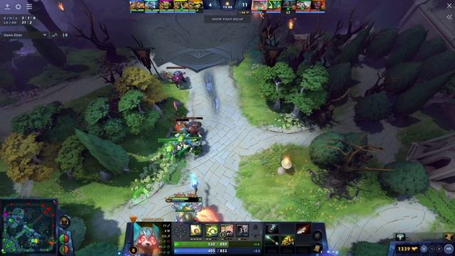 Dota 2 - HOODWINK killshot on LICH and LION смотреть онлайн