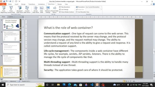 Web Component Development I | How the Container Handles a Request. смотреть онлайн