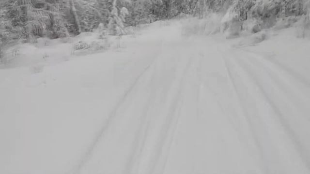 гора Качканар, спуск на горных лыжах с южной вершины. смотреть онлайн