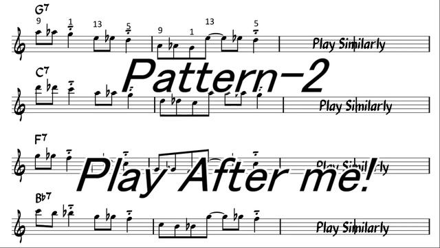Dominant 7th exercise in ALL 12 keys for Alto Sax - No.6 - 2 Notes Approach смотреть онлайн