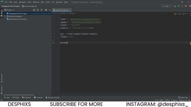 How to create a random password generator using python for beginners смотреть онлайн