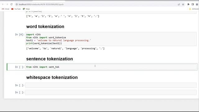 NLTK: SESSION 02 - TOKENIZATION (WORD TOKENIZATION AND SENTENCE TOKENIZATION) смотреть онлайн