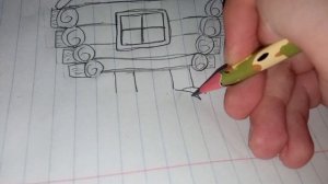 рисуем ИЗБУШКУ НА КУРЬИХ НОЖКАХ