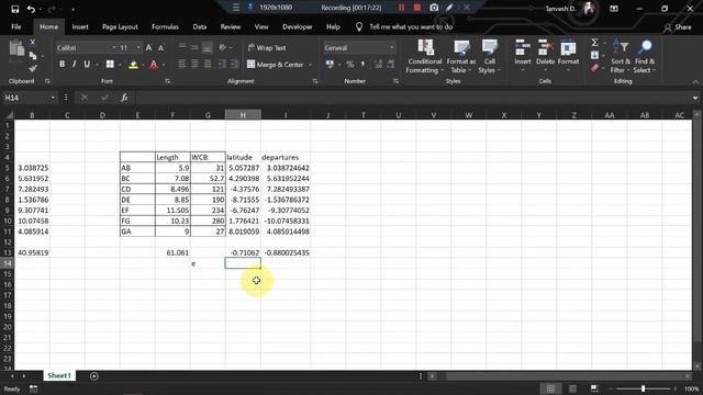 Using AutoCAD and Excel for Closed Traverse Survey смотреть онлайн