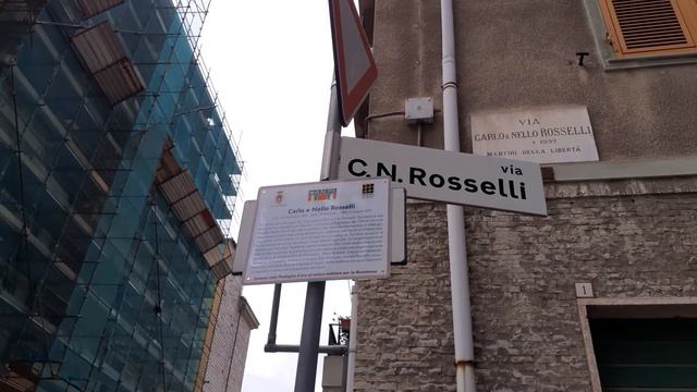 Targa in onore di Carlo e Nello Rosselli a Savona смотреть онлайн