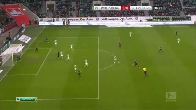 Вольфсбург - Фрайбург 3-0 (15 марта 2015 г, Чемпионат Германии) смотреть онлайн