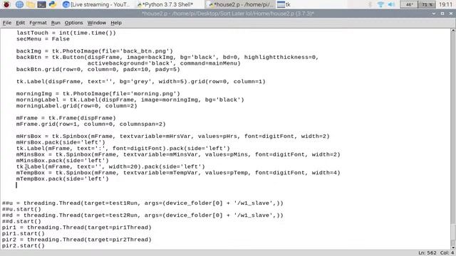 Live coding in Python working on my Home Heating Security Control смотреть онлайн