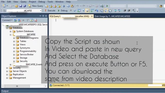 How to resolve error "Mcafee epo sql database full" (FIX). смотреть онлайн
