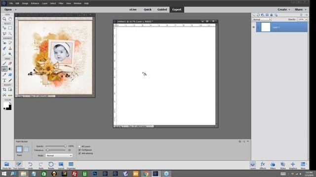 Photoshop Elements 2020 Digital Scrapbooking: What is White Space? What is a Bordered Action? смотреть онлайн