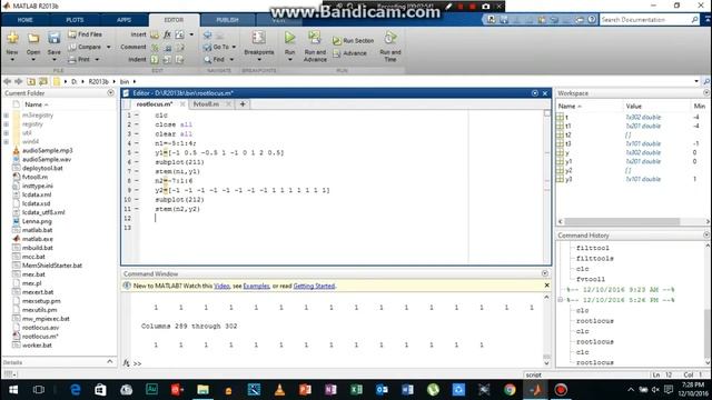 How to plot discrete time signal in Matlab смотреть онлайн