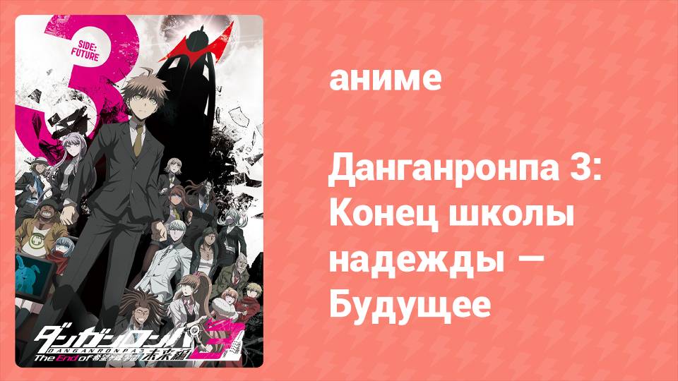 Данганронпа 3: Конец школы надежды — Будущее 9 серия (аниме-сериал, 2016)