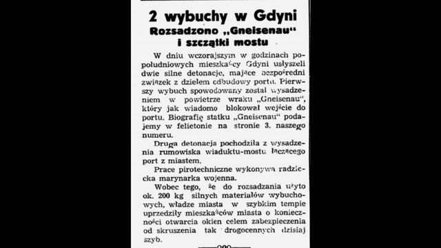 Pancernik „Gneisenau” – wrak w główkach gdyńskiego portu смотреть онлайн