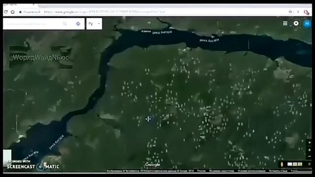 Вырубка лесов Сибири! GoogleMaps