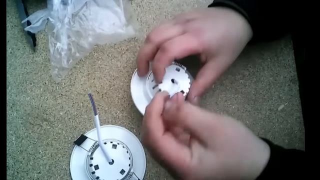 Светодиодные лампы (глазок на потолок 3W ) с Китая смотреть онлайн