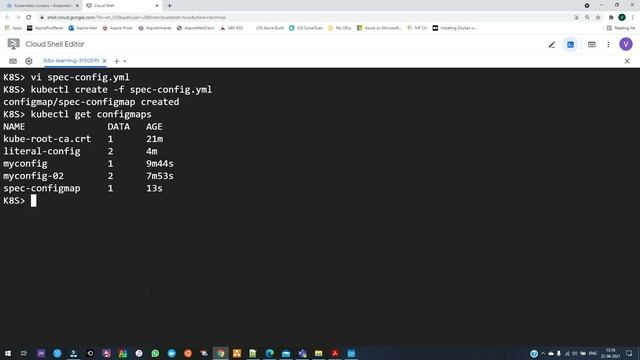 K06 Kubernetes in Tamil - ConfigMaps, Creation CLI and Spec File, Usage & Mount as Volumes смотреть онлайн