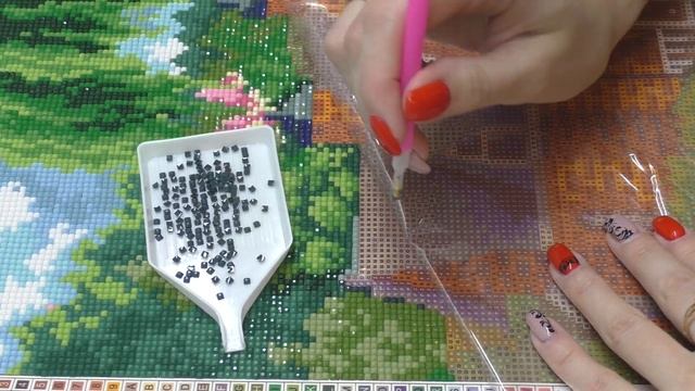 Алмазная мозаика "Лесная хижина" от Dream Art: мой первый опыт смотреть онлайн