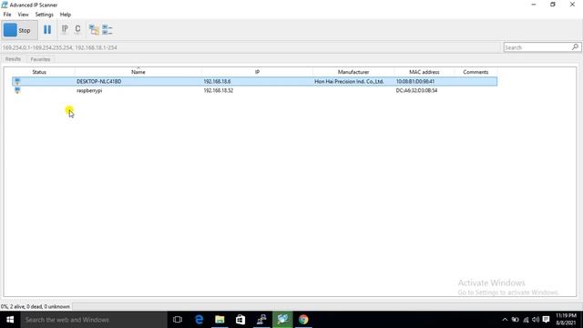 How to find the IP address of Raspberry Pi 4 by using Advanced IP scanner смотреть онлайн