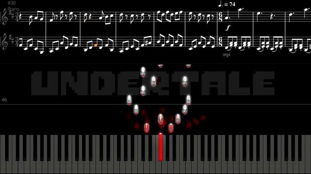 Undertale - Fallen Down (Reprise) // How to Play Piano Tutorial [HD Sound Design + Sheet Music] смотреть онлайн