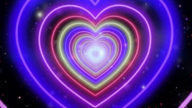 Neon Lights | heart 1 hour | love | background video | сердечки фон | ФутаЖОР смотреть онлайн
