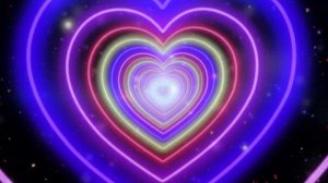 Neon Lights | heart 1 hour | love | background video | сердечки фон | ФутаЖОР