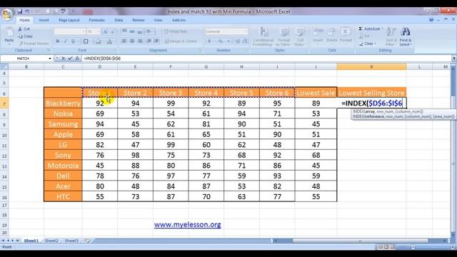 Index And Match -10 - With Min Formula Lookup The Lowest Value (English) смотреть онлайн