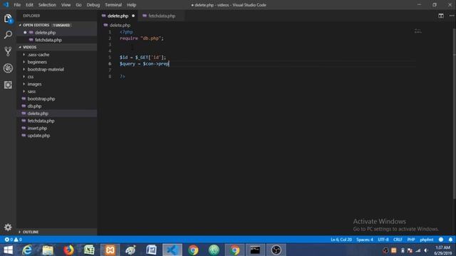 Delete Data Using PHP PDO смотреть онлайн