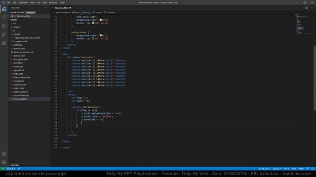 Lập trình mini game tictactoe | Javascript HTML DOM | Web1042 Lab5 bài 4 смотреть онлайн