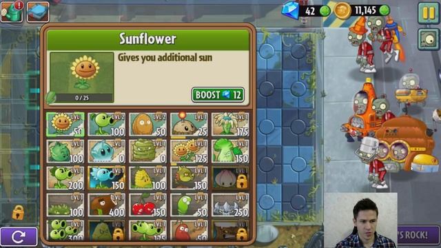 Игра Зомби против Растений 2 от Фаника Plants vs zombies 2 (76)Зомбо-трон 3000 смотреть онлайн
