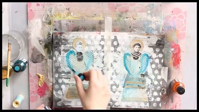 Art journal spread for Scrap Around The World смотреть онлайн