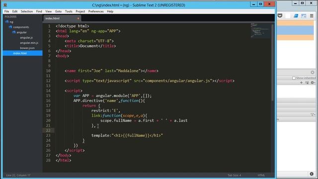 Creating Reusable Directives in AngularJS смотреть онлайн