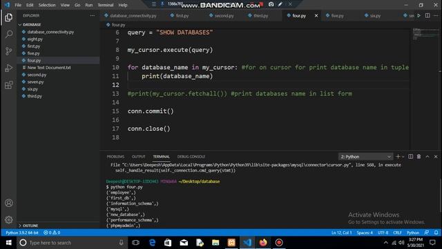Python with MySQL Database смотреть онлайн
