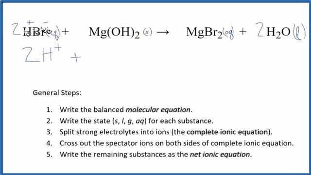 How to Write the Net Ionic Equation for HBr + Mg(OH)2 = MgBr2 + H2O смотреть онлайн