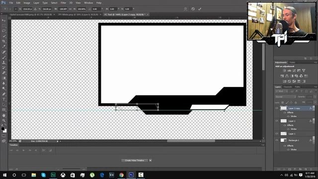 How To Make Facecam Border In Photoshop CS6  | Tutorial