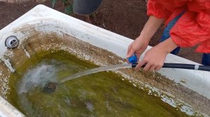 Замена ПНД крана и фитинга под давлением воды / Своими руками / Дом в деревне