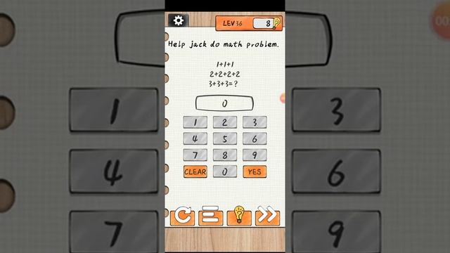 Brain surfing level 36 Help Jack do math problem walkthrough solution смотреть онлайн