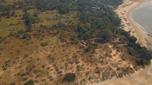 The Beach Morjim. In flight beyond the sun. Goa. India смотреть онлайн