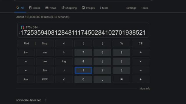 Google Calculator π Pi Day Maximum Score / Win смотреть онлайн