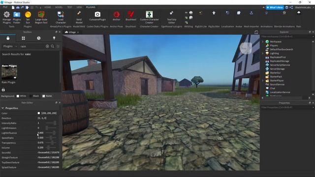 ROBLOX STUDIO HOW TO MAKE RAIN! смотреть онлайн