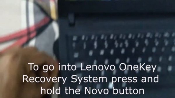 Where is the Novo button in Lenovo Ideapad 100| How to get into the Lenovo OneKey Recovery System.
