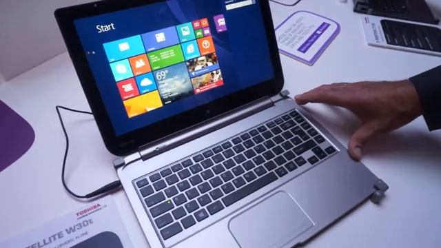 Toshiba Satellite w30t hands-on demo смотреть онлайн