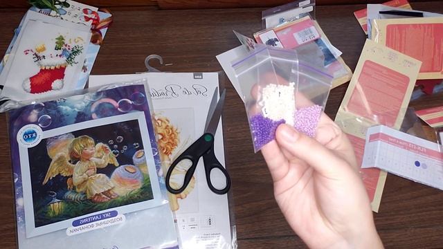 вышивка крестом.покупка дошла! распоковка наборов и деревяшечки! смотреть онлайн