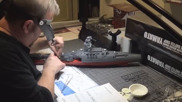 SPACE BATTLESHIP YAMATO 1/350 BUILD - TIME LAPSE смотреть онлайн