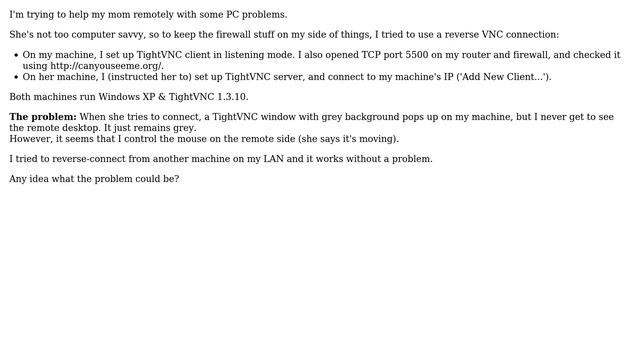 TightVNC grey screen? смотреть онлайн