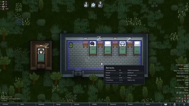 RIMWORLD: Bedrooms vs. Barracks смотреть онлайн