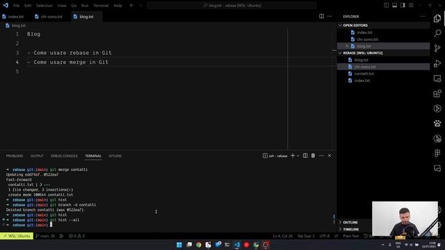 Il comando git rebase in Git | Lezione 22 смотреть онлайн