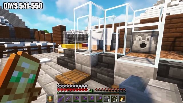 I Survived 100 Days BUILDING A SNOW CASTLE in Minecraft Hardcore! (#6) смотреть онлайн