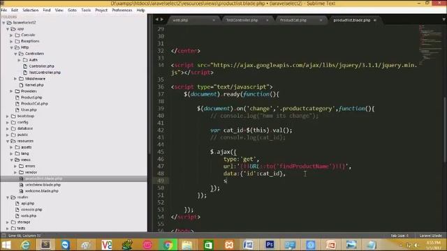 Laravel Dynamic Dependent Dropdown смотреть онлайн