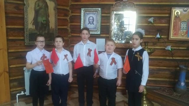 воскресная школа храма Феодоровской иконы Божией Матери пос. Новокашпирский - видео-поздравление смотреть онлайн